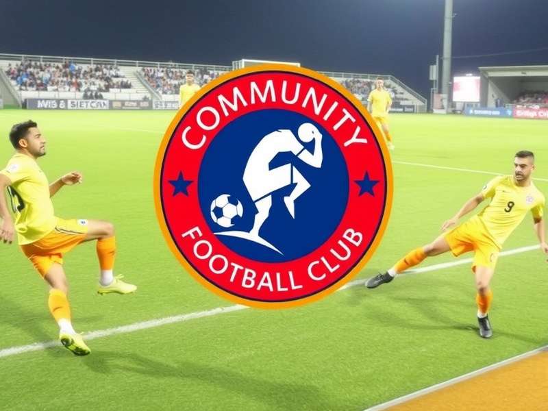 Community football event with diverse participants